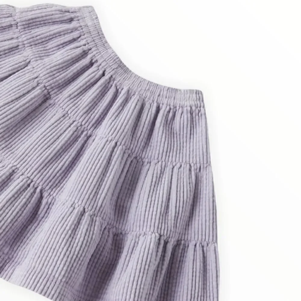 ZARA Kids | Light Mauve | TIERED Corduroy Skirt